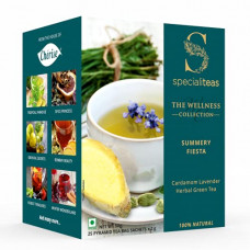 Deals, Discounts & Offers on  - Cherise Specialiteas Summery Fiesta Cardamom Lavender Herbal Green Tea (2 g x 25 Pyramid Tea Bags)