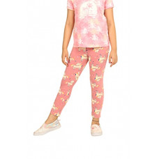 Deals, Discounts & Offers on  - [Size 2- 3Y] ARIEL Girls Cotton Printed Non-Transparent Ankle Length Leggings(Pack of 1)