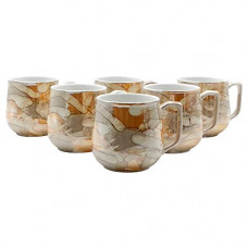 Deals, Discounts & Offers on  - FnP CL Ceramic Tea and Coffee Cup - 6 Pieces, Glossy Golden, 120 ml
