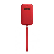 Deals, Discounts & Offers on Mobile Accessories - Apple Leather Sleeve with MagSafe (For iPhone 12 Mini) - (Product) RED