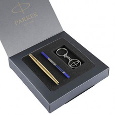 Deals, Discounts & Offers on Stationery - Parker Galaxy Gold Roller Ball Pen with Keychain