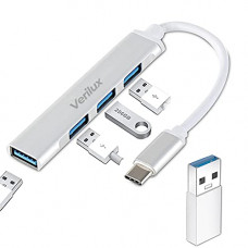 Deals, Discounts & Offers on  - Verilux USB C Hub, 4-Port USB Hub 3.0 with USB OTG, High Speed Aluminum Type C Hub Compatible