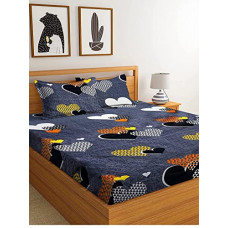 Deals, Discounts & Offers on  - Soniasaa Prime Collection 210 TC Cotton-Blend Double Sized(90X90) Bedsheet with 2 Free Matching Pillow Cover(17X27) Inch