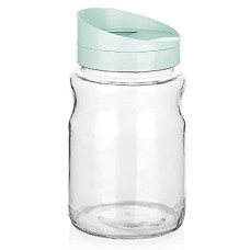 Deals, Discounts & Offers on  - Signoraware Twist Glass Jar (Blue, 2000 ML)