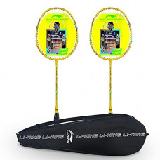 Deals, Discounts & Offers on  - Li-Ning XP-70-IV Strung Badminton Racquet ( BLACK/GOLD , S2 , 90-95 grams , 18-20 lbs )