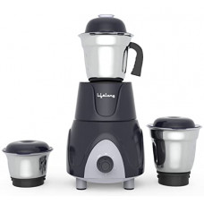 Deals, Discounts & Offers on  - Lifelong LLMG759 Titanium Mixer Grinder 750-Watt with 3 Jars 1.5 Liquidizing Jar, 0.8L Wet Grinding Jar & 0.35L Chutney Jar (1 Year Warranty, Grey)