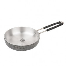 Deals, Discounts & Offers on Cookware - Taluka Aluminium Black Coated Designer Frypan, 13.7