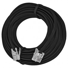 Deals, Discounts & Offers on  - Amzer Telephone Line Cord Heavy Duty with 4 Conductor - Black
