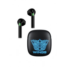 Deals, Discounts & Offers on Headphones - Newly Launched Wings Phantom 100 Gaming TWS Earbuds with 13 mm HD BASS Drivers, ENC Clarity, 40 Hours Playtime, 40ms Low Latency, 5.1 Bluetooth, USB Type C, with RGB LED Gaming Artwork