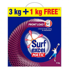 Deals, Discounts & Offers on  - Surf Excel Matic Front Load Detergent Washing Powder, Specially Designed For Tough Stain Removal In Front Load Machines, 3+1 Kg Free
