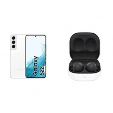 Deals, Discounts & Offers on Electronics - Samsung Galaxy S22 5G (Phantom White, 8GB, 128GB Storage) + Samsung Galaxy Buds 2