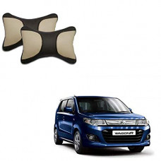 Deals, Discounts & Offers on  - Auto Pearl Neck Rest Black Tan Slash (Set of 2 Pcs)