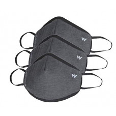 Deals, Discounts & Offers on  - Wildcraft Reuseable Fabric Respirator Mask (Grey, Without Valve, Pack of 3)