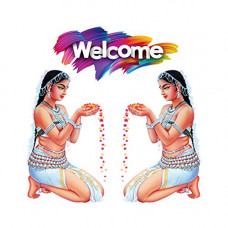 Deals, Discounts & Offers on  - Rangoli Large Modern Art Wall Sticker Mullticolor Vinyl Sticker 40cm or 50 cm Pack of 1