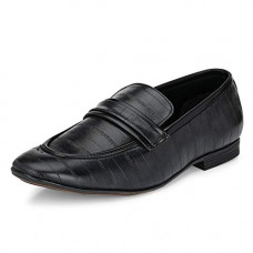 Deals, Discounts & Offers on  - Nubeno Men's Black Moccasin (7001)
