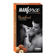 Deals, Discounts & Offers on Sexual Welness - 18+ Manforce Extra Dotted Condoms, Hazelnut Flavoured- 10 Pieces