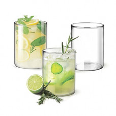 Deals, Discounts & Offers on  - Treo By Milton Vector Borosilicate Glass Tumbler, Set of 3, 255 ml, Transparent