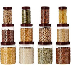 Deals, Discounts & Offers on  - LEELA'S Checkered Airtight Jar Set of 12
