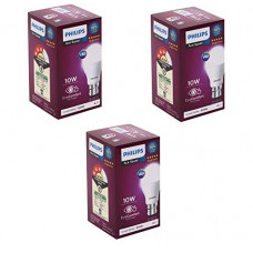 Deals, Discounts & Offers on  - Philips Ace Saver 10W B22 LED Bulb,900lm, Cool Day Light, Pack of 3