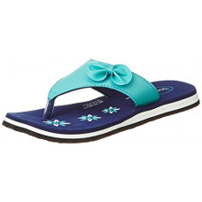 Deals, Discounts & Offers on  - [Size 5] Bourge Gallery-255 Navy and Aqua Flip-Flops
