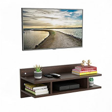Deals, Discounts & Offers on Furniture - Wudville Stiana Engineered Wood Wall Mounted TV Unit/Entertainment Unit - Wenge (Standard)