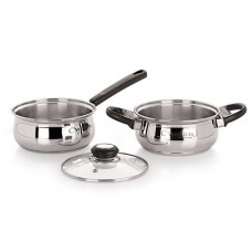 Deals, Discounts & Offers on Cookware - Neelam Stainless Steel Cookware Set, Silver