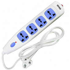 Deals, Discounts & Offers on Electronics - OFIXO 6A Extension Board 1.5 Meter Wire Length 4Way Power Strip 1500W Max Capacity with Universal Sockets Suitable