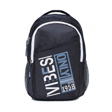 Deals, Discounts & Offers on Backpacks - Navy Font By Verage - Vibes - Black Colour 46 Cm/31 Litres Polyester Casual Backpack [NFVAVBBPBK]