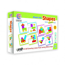 Deals, Discounts & Offers on  - Ratna's Jigsaw Puzzle Match The Shapes For Kids.Teach Your Kid About Shapes and let Them Match it.