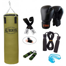 Deals, Discounts & Offers on  - Unfilled Heavy Punch Bag Set Kick Boxing MMA Heavy Training with Skipping Rope,Boxing Glove,Hand Gripper,Hand Wrap,Mouth Guard,Hanging Chain Availbale Size 2 Feet to 5 feet