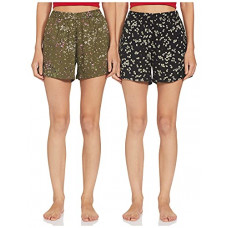 Deals, Discounts & Offers on Women - [Size M] Longies Women's Pack of 2 Regular Rayon Shorts