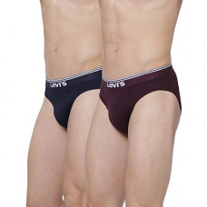 Deals, Discounts & Offers on Men - [Size L] Levis Mens Premium Cotton Stretch 200 SF Solid Comfort Brief (Pack of 2)