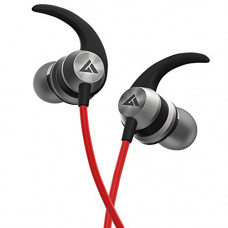 Deals, Discounts & Offers on Headphones - Boult Audio BassBuds X1 in-Ear Wired Earphones with 10mm Extra Bass Driver and HD Sound with mic(Red)