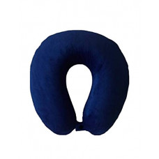 Deals, Discounts & Offers on  - Lushomes Navy Blue Travel Neck Pillow For Neck Support (12 x 12 inches, Single pc)