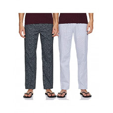 Deals, Discounts & Offers on Men - [Size M] Amazon Brand - Symbol Men's Printed Regular Fit Pyjamas (Pack of 2) Pajama Bottom