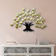Deals, Discounts & Offers on  - Craftter Metal figures Wall Art Sculpture, Gold, 40 X 26.5 inch