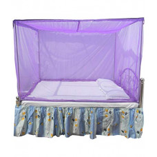 Deals, Discounts & Offers on Outdoor Living  - Divyanshi Mosquito Net Purple Mosquito Net For Single Bed/Double Bed, 3x6.5 Insect Protection Net