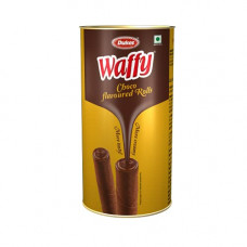 Deals, Discounts & Offers on  - [Amazon Fresh] Dukes Waffy Rolls Tin - Chocolate, 300 g