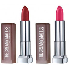 Deals, Discounts & Offers on Beauty Care - Maybelline New York Color Sensational Creamy Matte Lipstick, 691 Rich Ruby, 3.9g and Maybelline New York Color Sensational Creamy Matte Lipstick, 630 Flaming Fuchsia, 3.9g