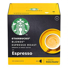 Deals, Discounts & Offers on  - STARBUCKS Blonde Espresso Roast by Nespresso, 12 x 53g, Yellow Color, Big