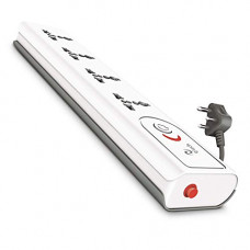 Deals, Discounts & Offers on Home Improvement - E-tech I Book 4+1 Power Strip with Safety Shutter and International Socket