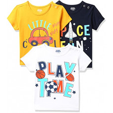Deals, Discounts & Offers on Baby Care - [Size 3- 6Y] Amazon Brand - Jam & Honey Baby-Boy's Regular T-Shirt