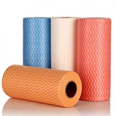 Deals, Discounts & Offers on Home Improvement - Sulfar Non Wooven Fabric Disposable Handy Wipe Cleaning Cloth Roll (1Pc), Black (1601)