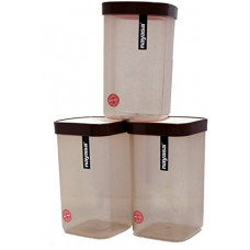 Deals, Discounts & Offers on  - Nayasa Fusion DLX Plastic Container Set, Set of 3, 1.5 litres, Green