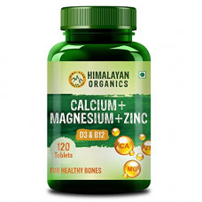 Deals, Discounts & Offers on  - Himalayan Organics Calcium Magnesium Zinc Vitamin D3 & B12-120 Vegetarian Tablets