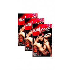 Deals, Discounts & Offers on Sexual Welness - Manforce 3 in 1 (Ribbed, Contour, Dotted) Wild Strawberry Flavoured Condoms - 10 Pieces (Pack of 3)