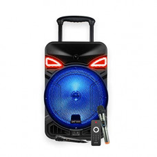Deals, Discounts & Offers on Electronics - Ant Audio Rock 900 Trolley Party Speaker with Karaoke with FM Radio, Micro SD Card, USB, Wired & Wireless Mic, LED Lights & 12inch (30.48 cm) Subwoofer  90 watt