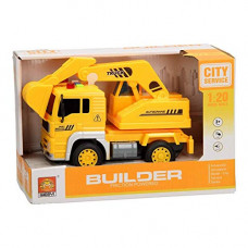 Deals, Discounts & Offers on  - Jack Royal 1:20 Scale Friction Powered Construction Automobile JCB Excavator Truck Toy with Light & Sound
