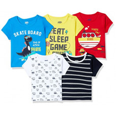 Deals, Discounts & Offers on Baby Care - [Size 9M] Amazon Brand - Jam & Honey Baby-Boy's Regular T-Shirt