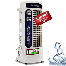 Deals, Discounts & Offers on  - Blueberry\'s High Speed Tower Fan 160Watt with 25 Feet Air Delivery, 4-Way Air Flow, High Speed,Anti Rust Body Made in India